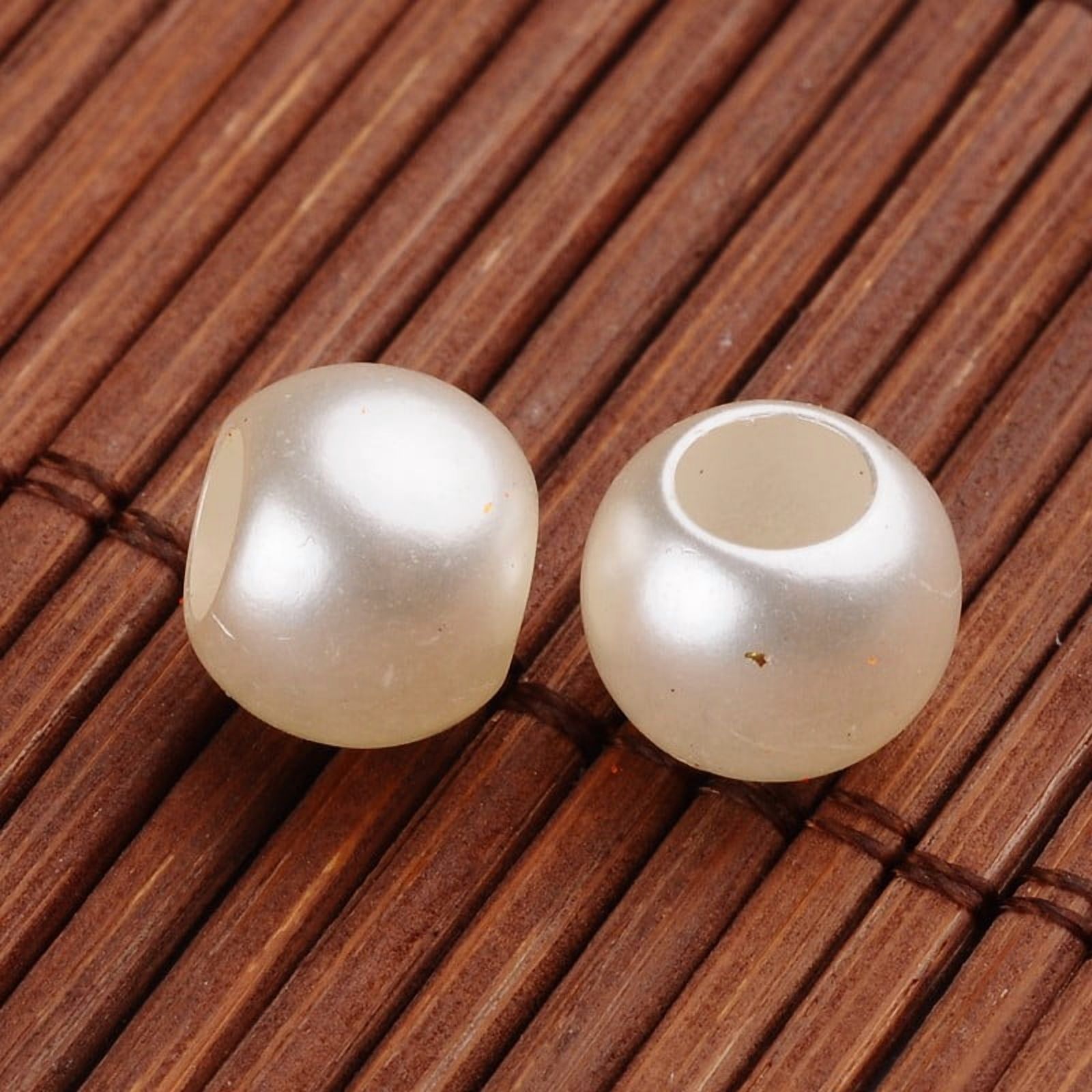 500gs Acrylic Imitation Pearl Beads Rondelle Mixed color 10x8mm Hole: 5mm about 1320pcs/500g