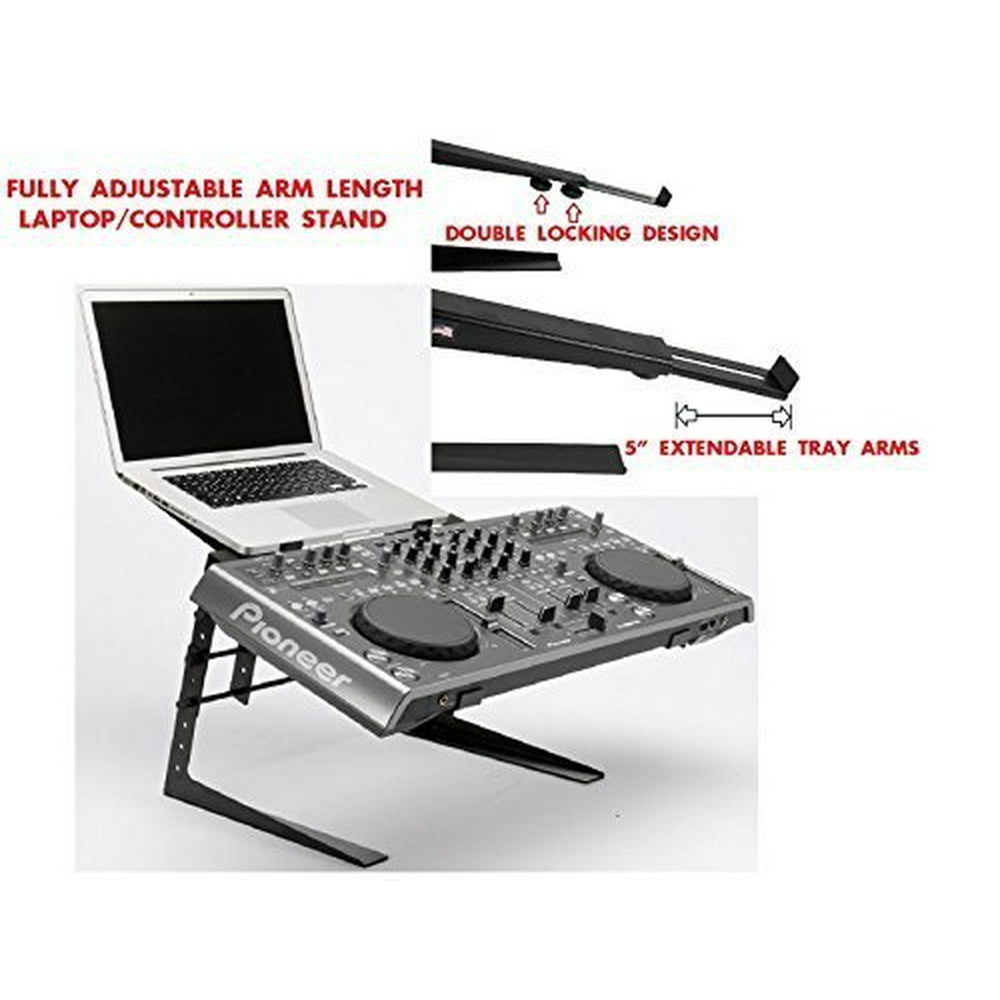 CedarsLink Heavy Duty Studio Controller And Laptop Computer DJ Rack