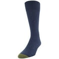 thumbnail image 2 of GoldToe Men's Lightweight Casual Stanton Crew Socks, Dark Blue (6), 2 of 5