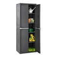 thumbnail image 4 of Sterilite 01423V01 4 Shelf Cabinet, Flat Gray, 1-Pack, 4 of 7