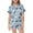 0-Dark Blue526, variant on WOYY Toddler Girls 2 Piece Sleepwear Set Short Sleeve Sleep Top and Shorts Outfits, Sizes 2-3T