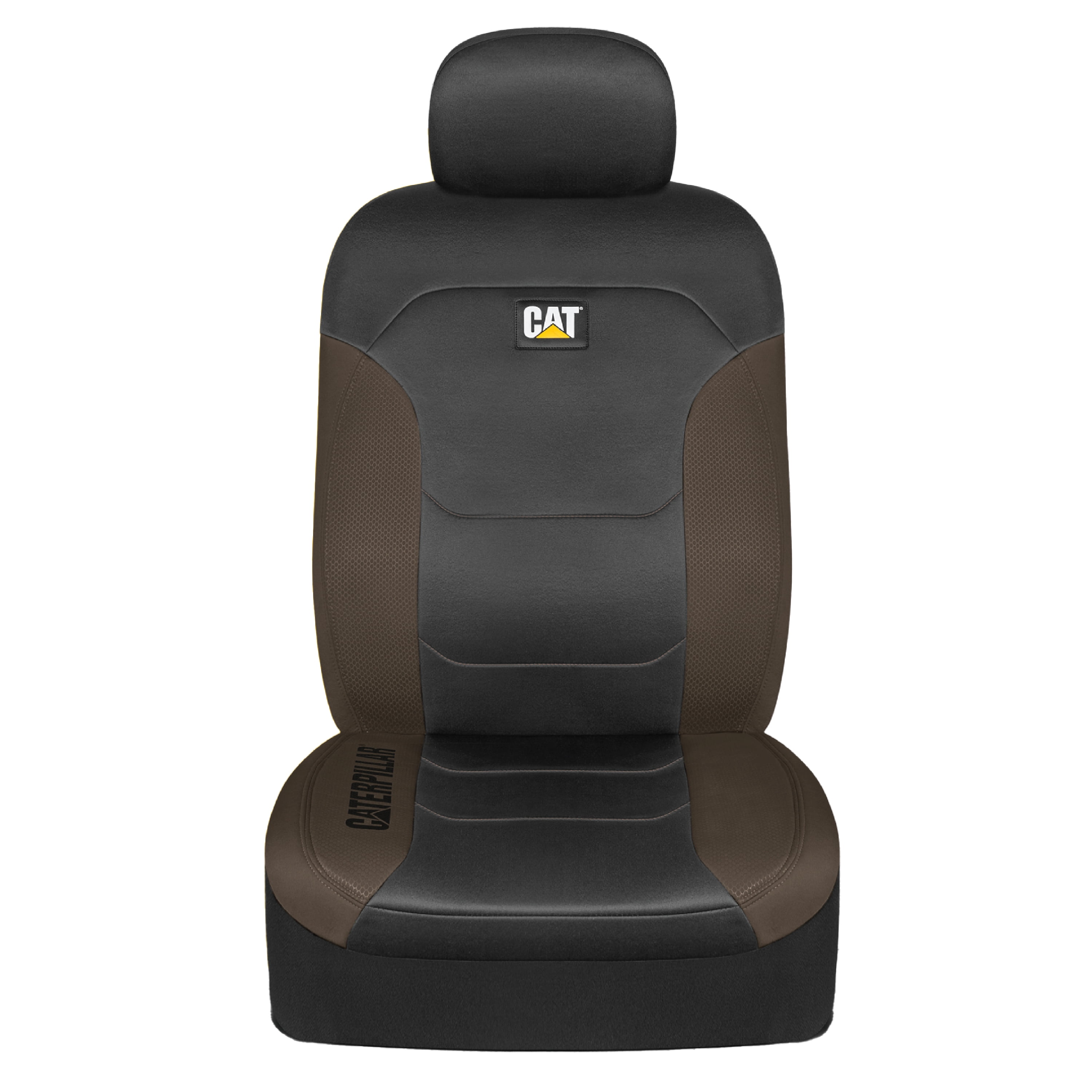 Caterpillar Cat FlexFit Seat Covers for Cars, Trucks, & SUV Seat Protectors - Airbag Compatible Seat Covers, Set of (2)