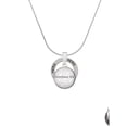 thumbnail image 2 of Delight Jewelry Silvertone Domed Corinthians 13:4 Hero Ring Charm Necklace, 18", 2 of 4