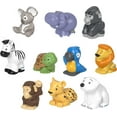 thumbnail image 3 of Fisher-Price Little People 10-Piece Animal Pack Figure Set for Toddler Pretend Play, 3 of 5