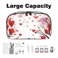 thumbnail image 3 of Valentine's Day Travel Organizer, Cable Organizer, Charging Cord Organizer, Charger Storage Organizer - Waterproof Oxford Cloth Electronic Digital Product Storage Case, 5.9x9.44x3.14 in., 3 of 6