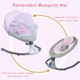 thumbnail image 3 of BEJOLO Electric Baby Swing for Infants, Portable Baby Bouncer with Remote Control,bluetooth Music, Pink, 3 of 9