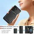 thumbnail image 3 of Allytechgroup 3 In 1 Samsung Galaxy S25 Case with Detachable Wallet & Card Holder, Compatible with Mag-safe PU Leather Folio Cover RFID Protection Phone Case for Samsung Galaxy S25,Black, 3 of 7