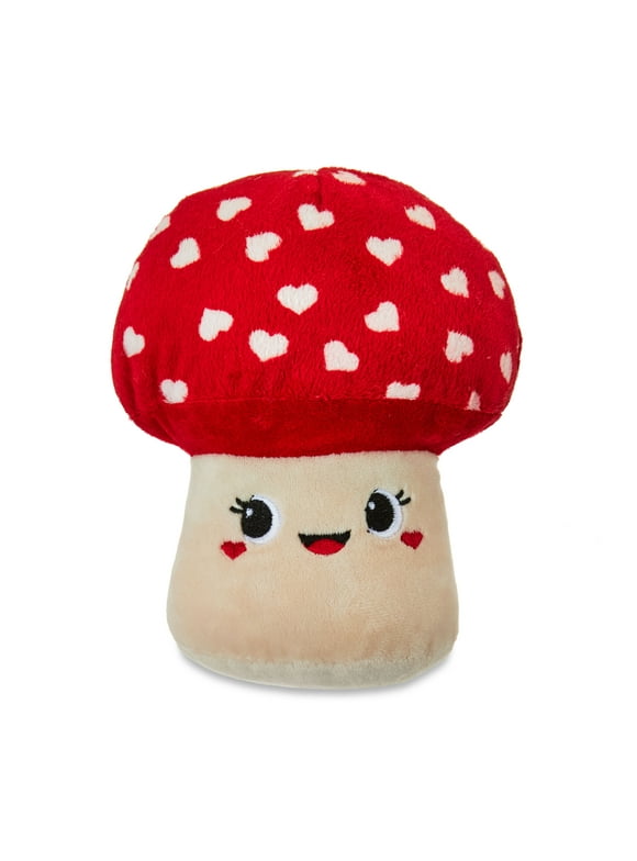 6.75in Valentine's Day Red Mushroom Plush, for Adult, Way to Celebrate!