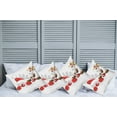 thumbnail image 6 of Ambesonne Christmas Throw Pillow Cover 4 Pack, Funny Santa Reindeer, 16", Vermilion Caramel White, 6 of 6