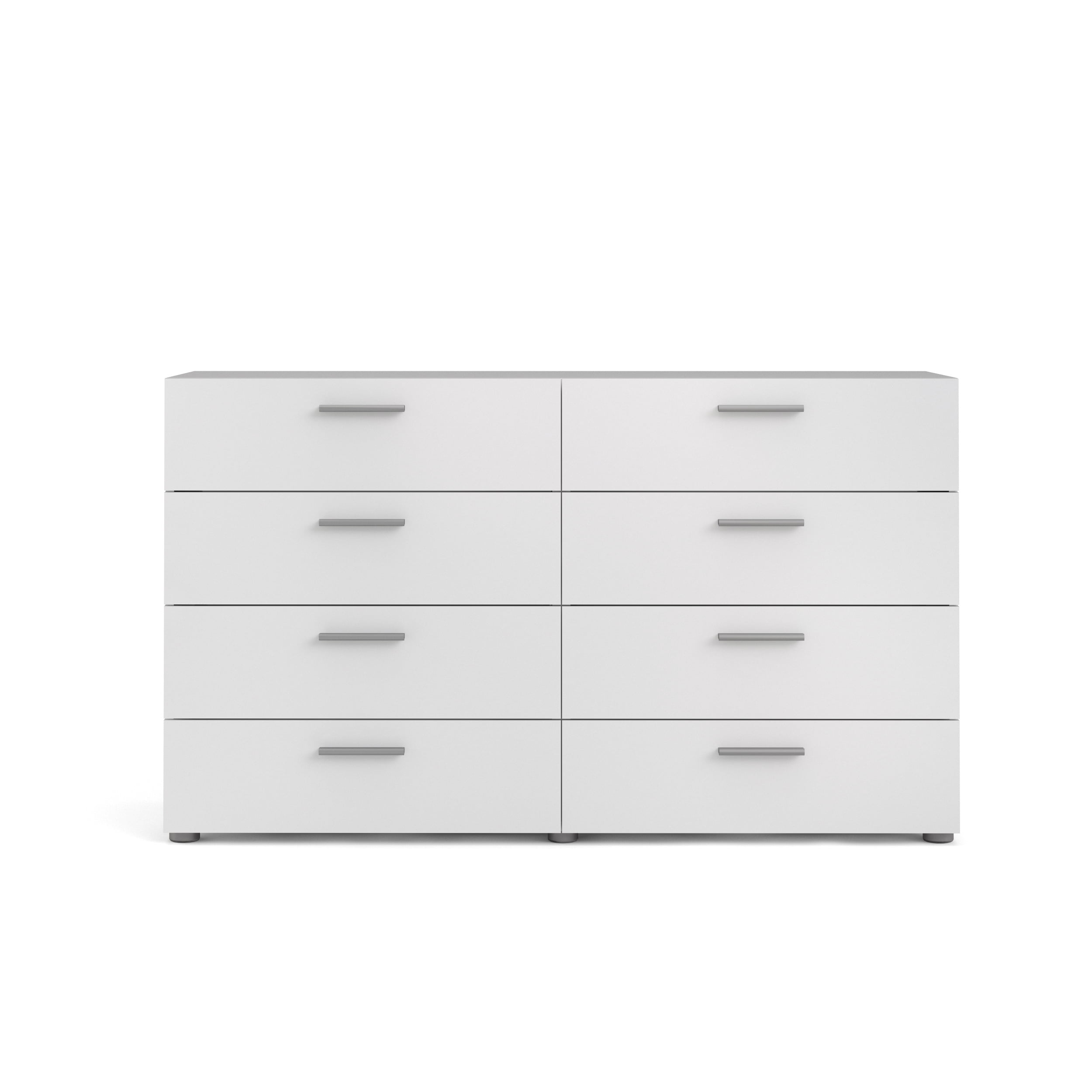 Tvilum Loft 8 Drawer Double Dresser for Adults, White