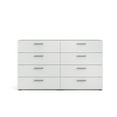 thumbnail image 4 of Tvilum Loft 8 Drawer Double Dresser for Adults, White, 4 of 18