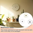thumbnail image 3 of Wosthever Reloj de pared con números, reloj de pared de acero inoxidable, pegatinas de espejo para restaurante, relojes, decoración para sala Electrodomésticos Negro, 3 of 6
