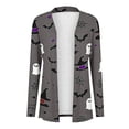 thumbnail image 4 of Kezqiaxn Winter Coats for Women Halloween Funny Holiday Long Sleeve Cardigan with Allover Print Womens Jackets Fashion Clothing, 4 of 7