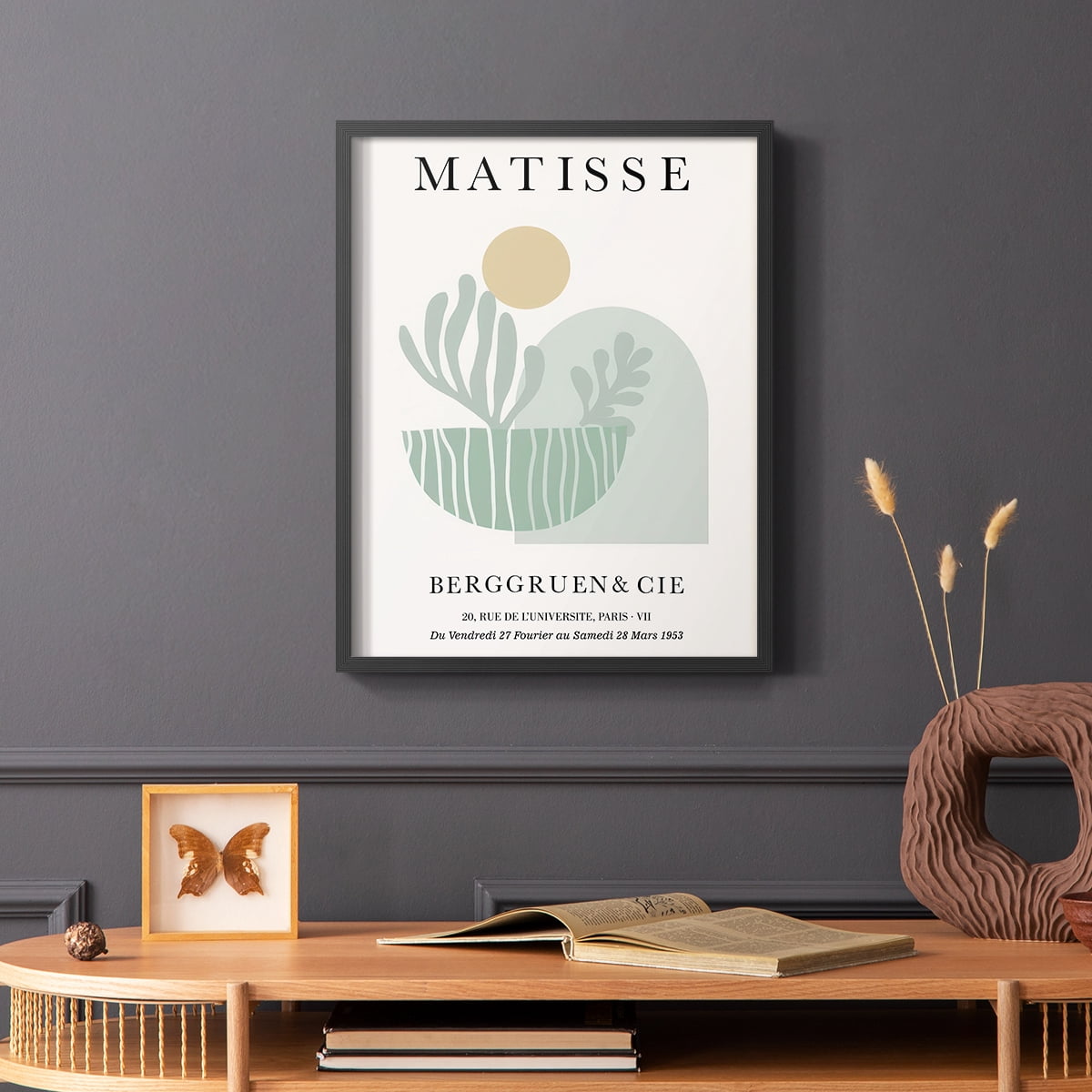 Matisse CLXXXII Framed Print in Black Solid Wood 8 x 10 Framed Print