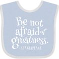 thumbnail image 3 of Inktastic Shakespeare Be Not Afraid of Greatness Boys or Girls Baby Bib, 3 of 4