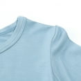 thumbnail image 4 of Boys' Solid Color Pajama Set, Kids 2-Piece Long Sleeve Top and Pants Loungewear, Soft Comfortable Home Wear Sleepwear for Toddlers and Children, Casual Indoor Outfit Sky Blue, 4 of 7