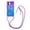 Purple Blue, variant on Quicksand Phone Case for iphone 16 with Breakaway Safety Clip Adjustable Neck Lanyard Gradient Color Phone Case