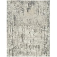 thumbnail image 2 of Nourison Concerto Abstract Ivory Blue Grey 3'9" x 5'9" Area Rug, (4x6), 2 of 8