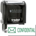 thumbnail image 1 of Self-Inking Confidential with Envelope Stamp, Trodat Printy 4911, Press and Print Stamping, Impression Size 5/8" x 1-1/2", Up to 10,000 Impressions - Green Ink, 1 of 10