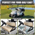 thumbnail image 4 of Yuyamidu Snowman Golf Cart Seat Covers for 2 Passenger, Reindeer Golf Cart Seat Towel Blanket with Storage Pockets, Christmas Golf Cart Accessories for Club Car, 4 of 7