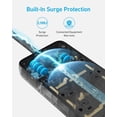 thumbnail image 4 of Anker (paquete de 2) regleta protectora contra sobretensiones (2100J), 12 tomas con 1 USB C y 2 puertos USB para iPhone 15/15 Plus/15 Pro/15 Pro Max, cable de extensión de 5 pies, enchufe plano, 20 W, 4 of 5