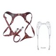 thumbnail image 2 of Sangle d'Épaule en Cuir Véritable Réglable pour Appareil Photo Reflex Harnais Double Sangle, 2 of 8