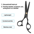thumbnail image 2 of Portable 6 Inch Length Thinning Scissors for Long Short Thick Hard Soft Hair for Men Women Black, 2 of 6