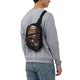 thumbnail image 7 of Lsque The Binding of Isaac Pattern Chest Package – Foldable Waterproof Chest Bag with Adjustable Shoulder Strap, Double Zipper Compartments & D-Buckle Design, 7 of 7