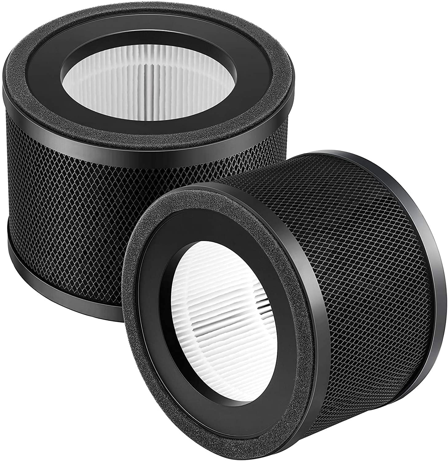 1Pack H13 True HEPA Replacement Filter, Compatible with TaoTronics TT-AP001 and VAVA VA-EE014, 3-in-1 H13 Grade True HEPA and Activated Carbon Filter