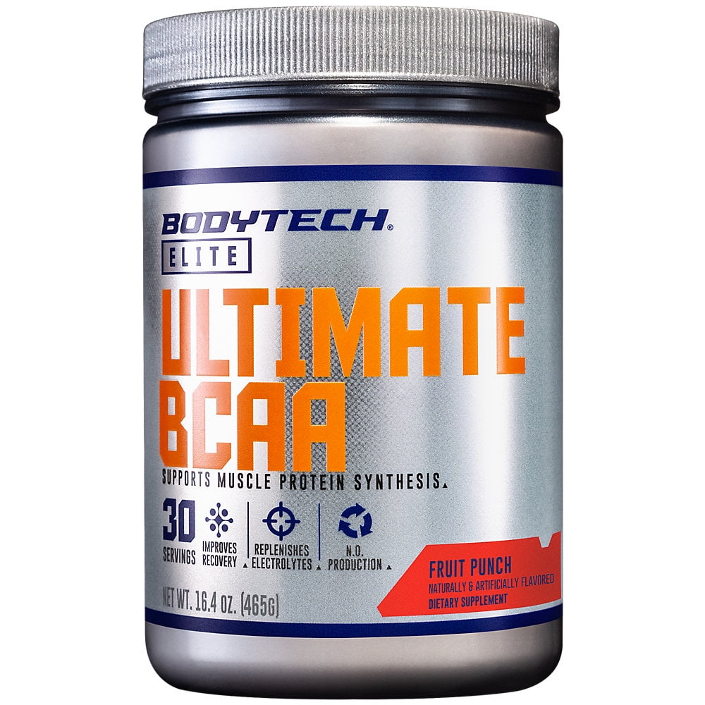 BodyTech Elite Ultimate BCAA Powder, Supports Muscle Protein Synthesis