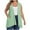 Mint Green, variant on Lenpel Women's Plus Size Cardigans Lightweight Sleeveless Open Front Casual Cardigans Fashion Summer Vests with Pockets