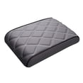 thumbnail image 2 of Cojín para caja central de coche, almohadilla universal de silicona de cuero PU para reposabrazos de coche Gris, 2 of 9