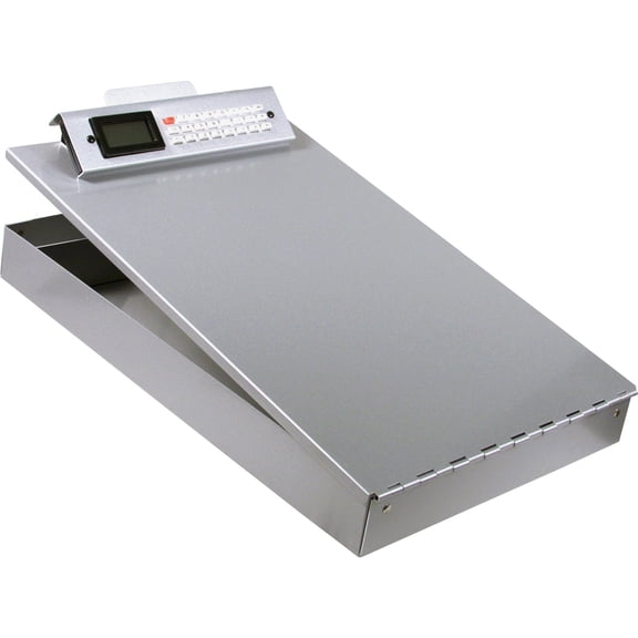 Saunders 11025 Redi-Mate Aluminum Storage Clipboard, 1" Capacity, Holds 8-1/2w x 12h, Silver