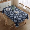 thumbnail image 2 of Pioneer Flower Floral Print Pattern Rectangle Tablecloth 60"x84",Waterproof Polyester Rectangle Table Cloth, Wipeable Spillproof Polyester Tablecloth for Dining, Camping, Indoor and Outdoor, 2 of 5