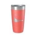 thumbnail image 1 of Lake Harmony Map Tumbler Travel Mug Insulated Laser Engraved Coffee Cup Pennsylvania 20 oz Coral, 1 of 1