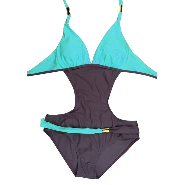 Toystoory estilo Push Up de retales, traje de baño para mujer, traje de baño Sexy para fiesta de verano Traje de baño café verde lago S