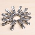 thumbnail image 4 of Homeholiday 10 Pcs Support d'Étendoir à sous-Vêtements en Acier Inoxydable, Épingles de Suspension, Pinces, Lessive, Ménage, Pinces à Vêtements, Pinces à Linge, Chaussettes, 4 of 8