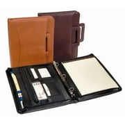 Angle View: Royce Leather 301-TAN-5 Zip Around Binder Padfolio - Tan