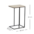 thumbnail image 2 of Ilios Innova | Mesa Auxiliar Alta Lateral Minimalista Industrial con Estructura de Metal y Superficie de MDF para Sala de estar., 2 of 9