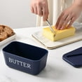 thumbnail image 2 of Uuiauoio Butter Dish with Lid and Knife - Countertop & Fridge Butter Keeper, Container & Holder, Storage Box，Sealed Storage Box Cheese Dishs with Lid, 2 of 6