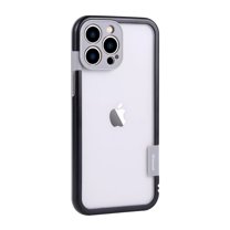 Allytechgroup for iPhone 15 Bumper Case No Back, Built-in Camera Cover Compatible with MagSafe Slim Lightweight TPU PC Bumper Frame Cover Backless Shockproof, Black