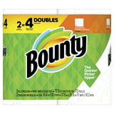 Bounty Paper Towels, White, 2 Double Rolls = 4 Regular Rolls - Walmart.com
