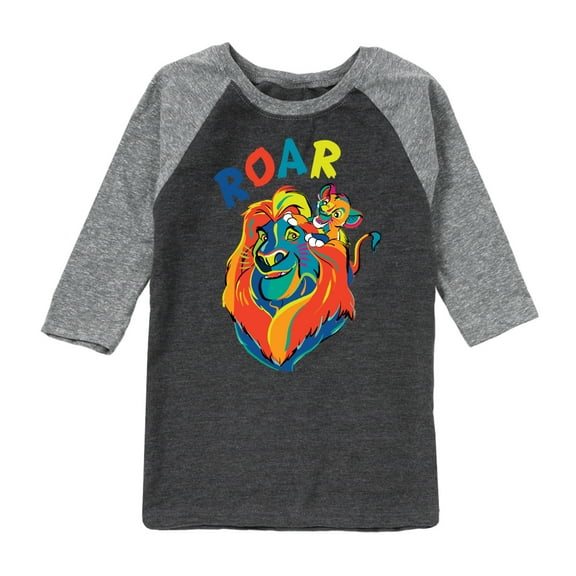 The Lion King - Mufasa & Simba - Roar - Toddler & Youth Raglan Graphic T-Shirt