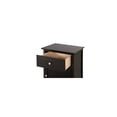 thumbnail image 3 of Black Nightstand - 1 Drawer & 1 Door - Modern Storage Cabinet - Fully Assembled, 3 of 5