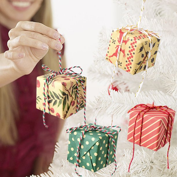 Ganfancp Navidad Cajas de Regalo Decoración Cajas de Regalo Escena Arreglo Árbol de Navidad Bolsas de Regalo Colgantes Artículos En Liquidación 1* Amuleto para Bolsa de Regalo