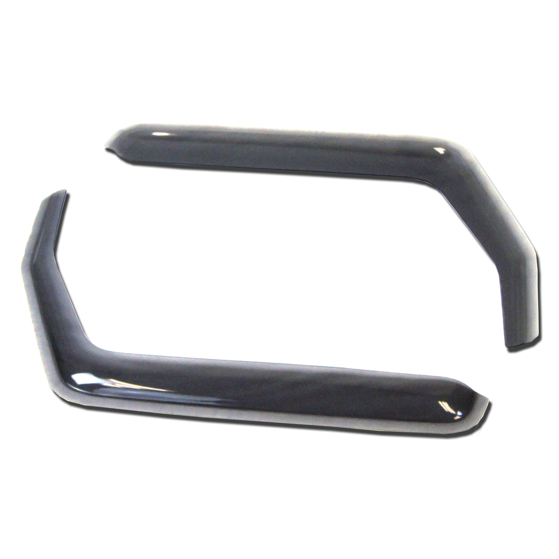 TuningPros IWV-278i Premium In-Channel 2mm Window Visor Deflector Rain Guard Light Grey 2 Pcs Set For 2007-2017 Jeep Wrangler