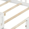 thumbnail image 4 of Noble House Tonya Full Montessori Floor Bed, Storage Headboard Bookcase & Chalkboard, Versatile Platform Beds, White, 4 of 16