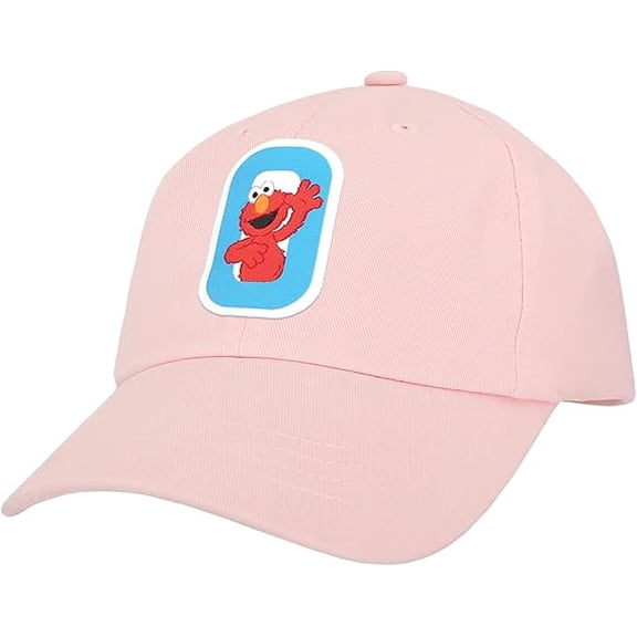 Sesame Street Elmo & Abby Kids Toddler Cap with Initial, Toddler Boys Hat, Youth Girl Baseball Cap, Cute Toddler Baseball Cap