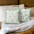 thumbnail image 3 of Floral Pillow Covers,Abstract Boho Green Reversible Pillow Covers 18x18,Neutral Botanical Flowers Throw Pillow Covers for Home Living Room Bedroom,Floral Pillow Covers Gifts for Women Girls, 3 of 5