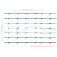 thumbnail image 6 of Barbed Wire Border 7 pc Set Vinyl Decals Wall Sticker Art Bedroom Décor Metallic Silver, 6 of 6